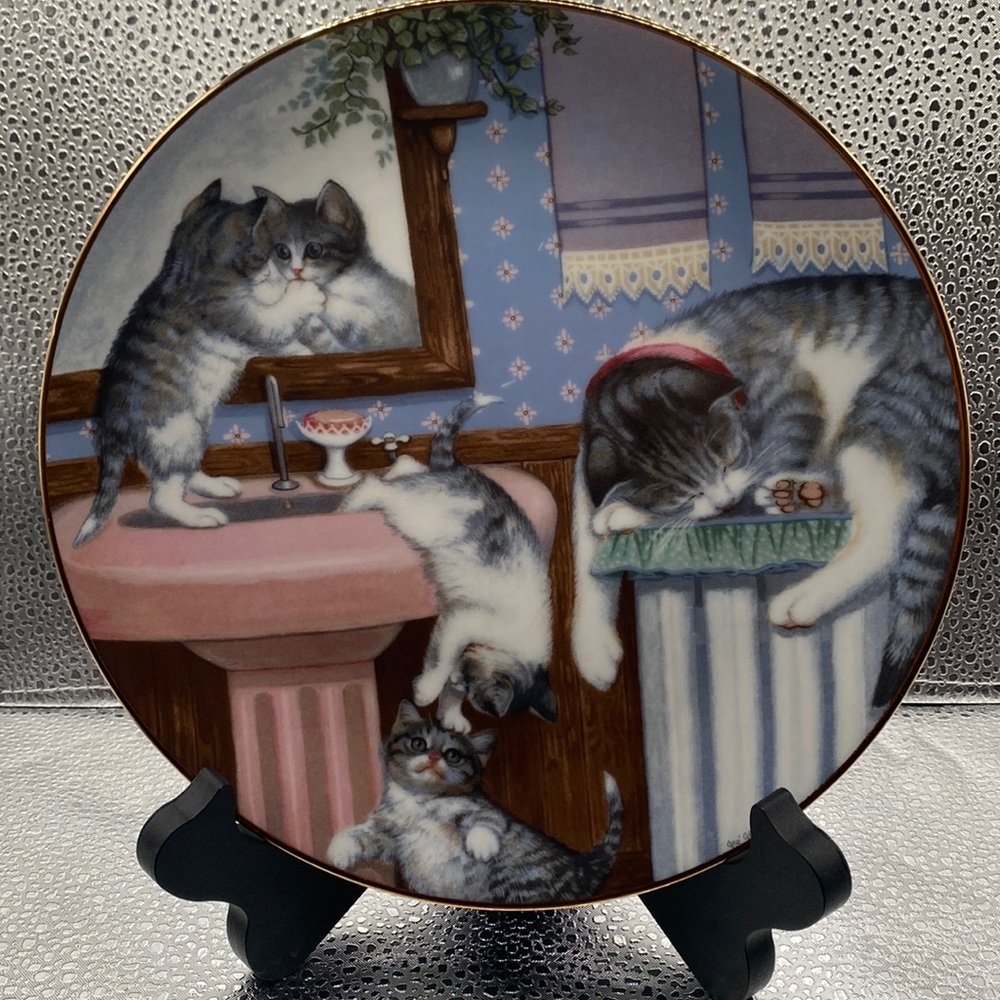 1988 Mischief Makers Country Kitties Collector Plate